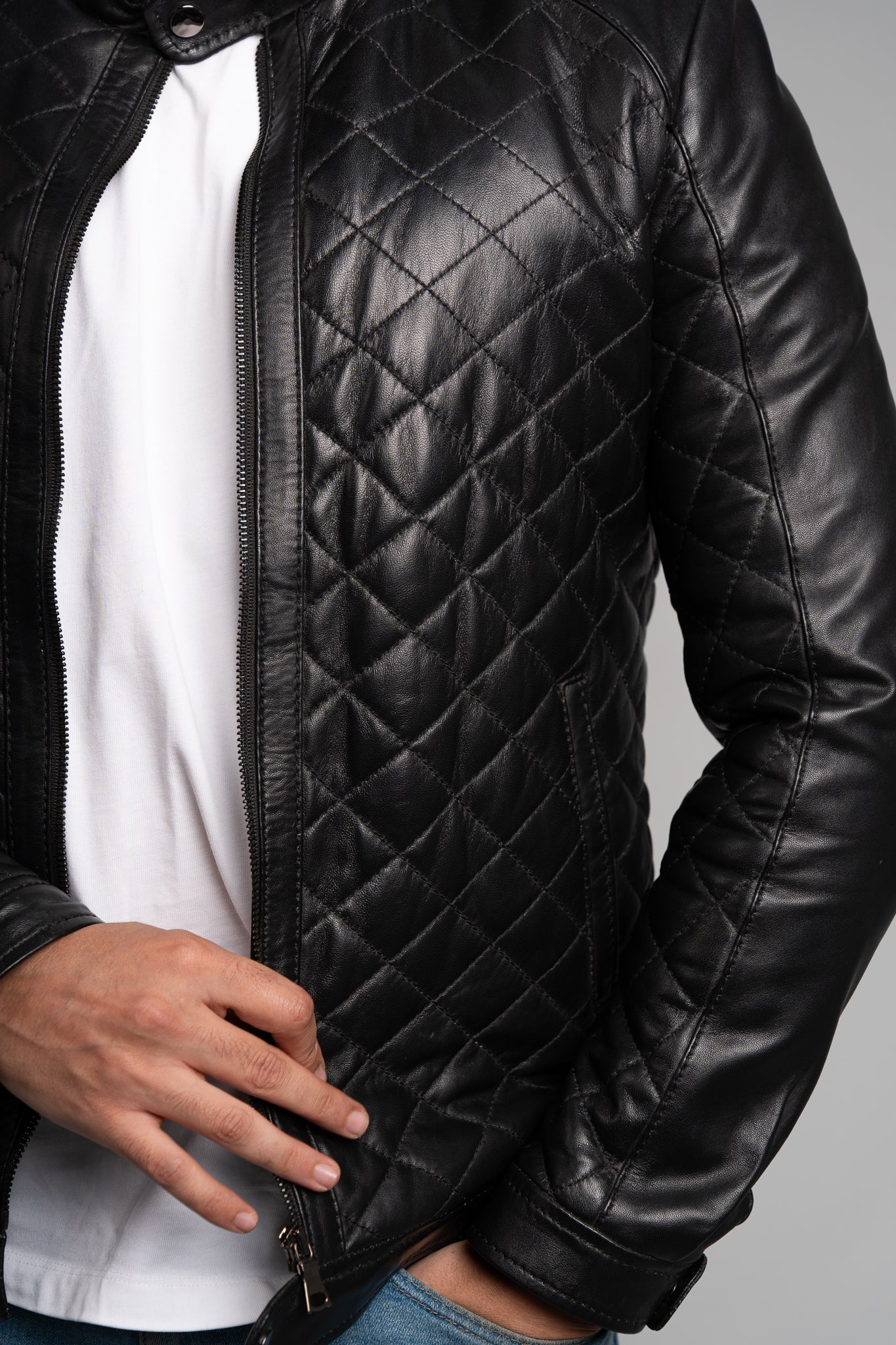 Rohmbus leather jacket