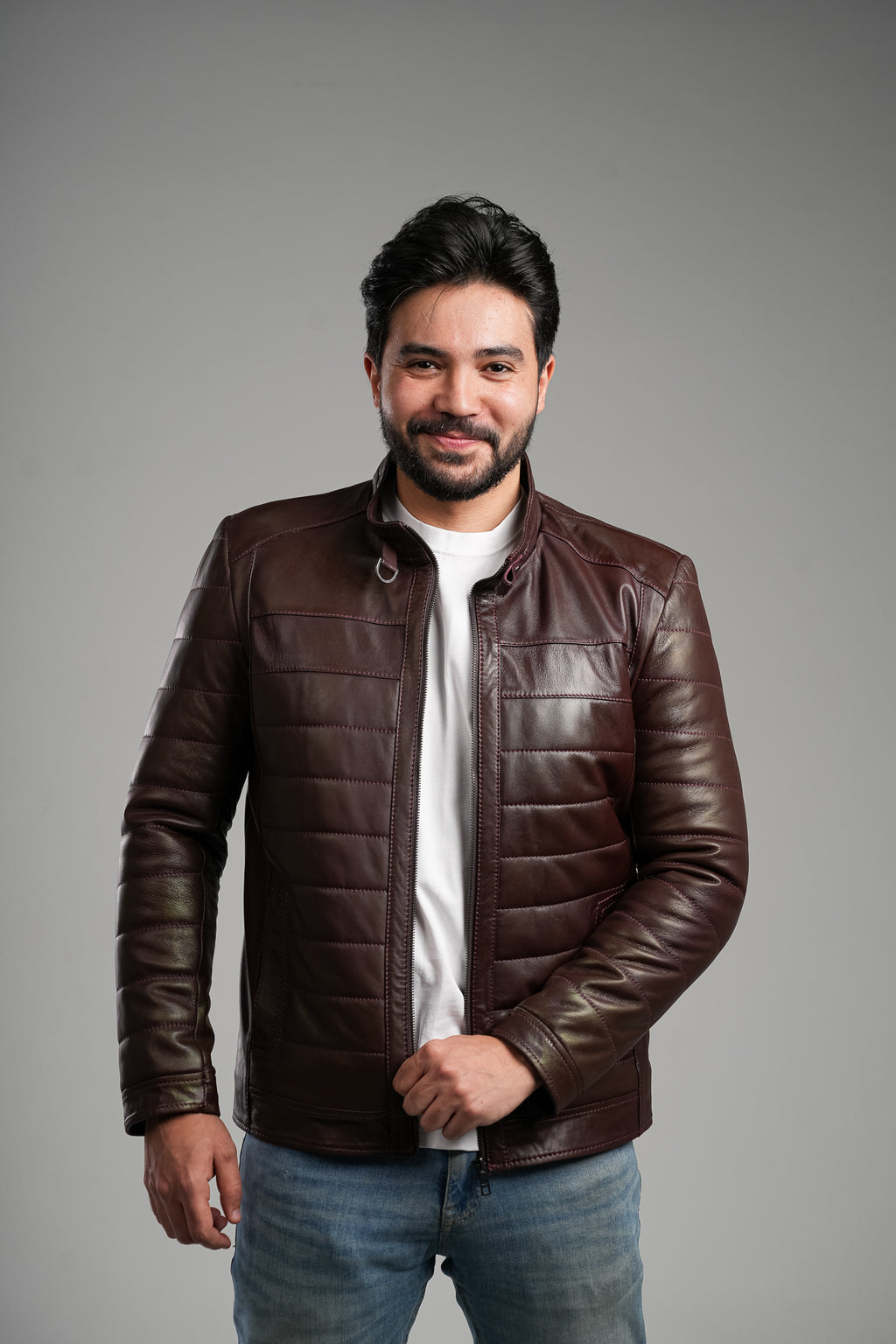 Burgandy Puffer Jacket